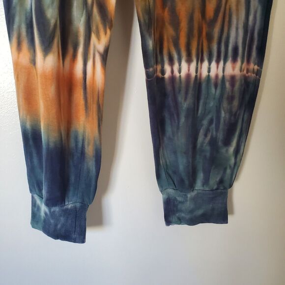 COLSIE Jogger Set XL Pants Cropped Hoodie Top Terry Soft Tie Dye Blue Wh… - Picture 11 of 14